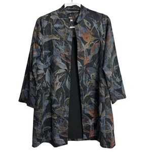 Andria Lieu Floral Knit Car Coat